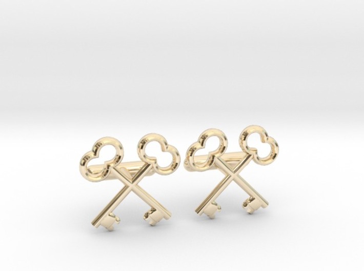The Society of the Crossed Keys Cufflinks 3d printed