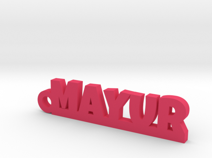 MAYUR_keychain_Lucky 3d printed