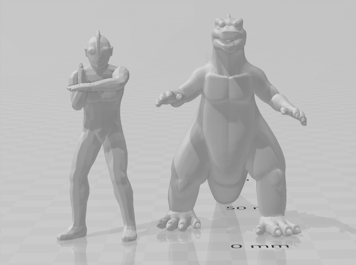 Ultraman kaiju monster 51mm miniature fantasy game 3d printed 