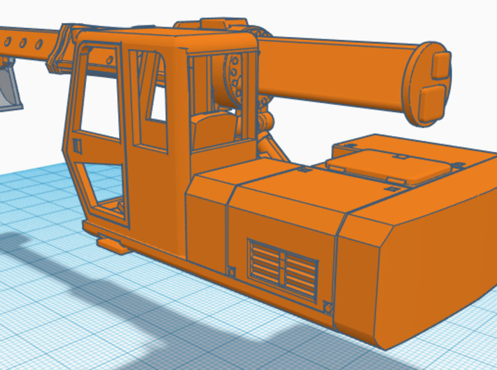 1/50th Gradall Crossover Hydraulic Excavator 3d printed 