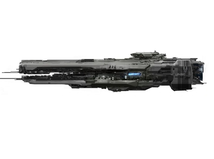 UNSC Strident heavy frigate 3d printed