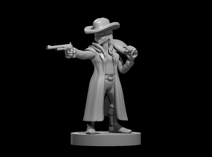 Halfling Female Gunslinger 3d printed