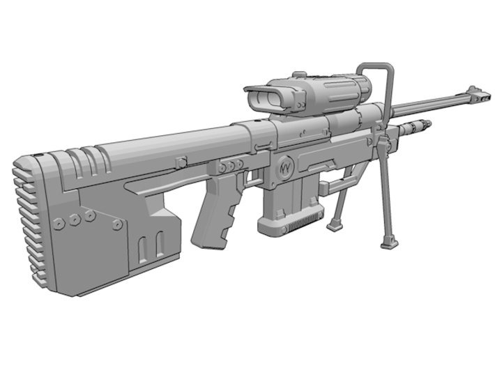 1/6 Sci-fi Sniper Rifle reduced 3d printed 