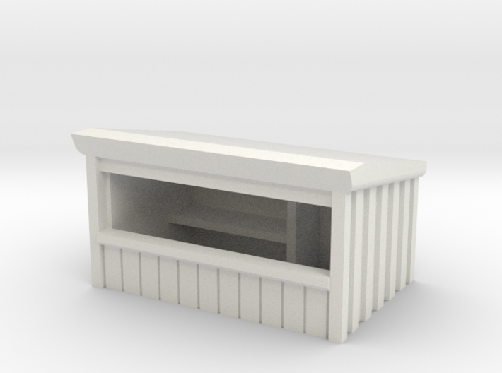 Wooden Market Stall 1/100 3d printed