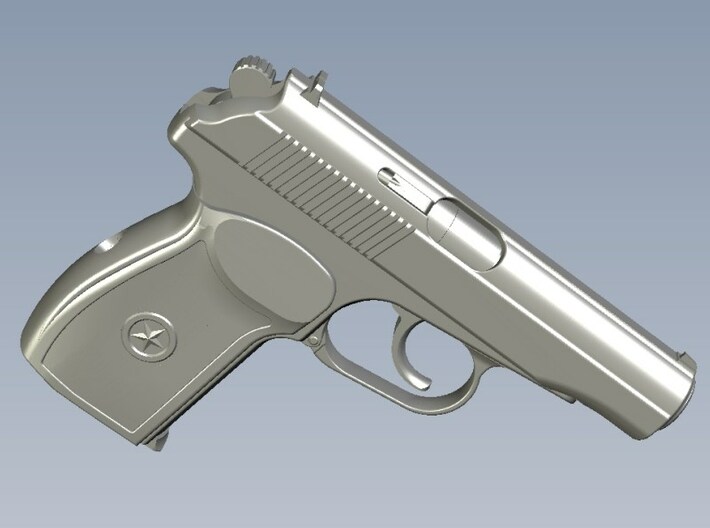 1/12 scale USSR KGB Makarov pistol x 1 3d printed 