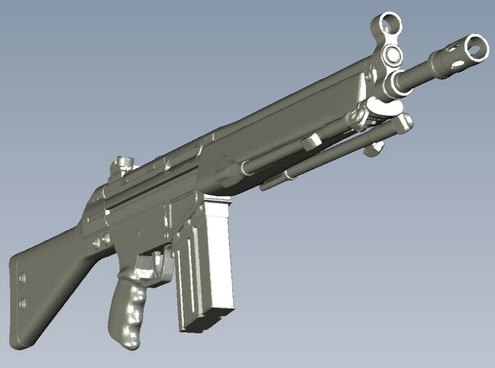 1/12 scale Heckler & Koch G-3A3 rifle A x 1 3d printed 