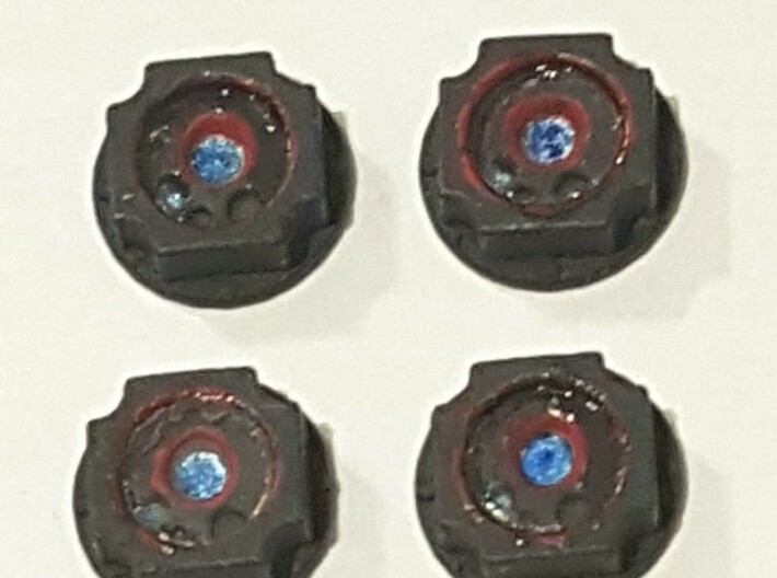 1:9 missile warner AN/AAR-47 - 4pcs. 3d printed example for painting