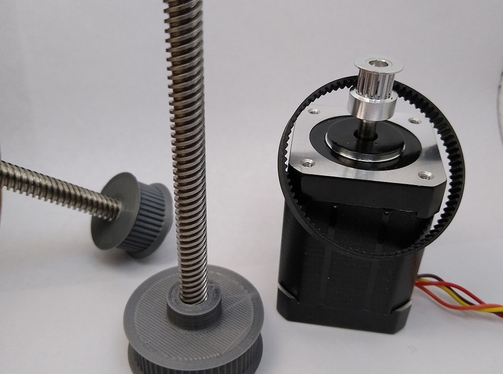 Pulley 60T GT2 D8mm 3d printed 