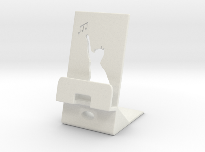 Smartphone Charging Station Cat 3d printed