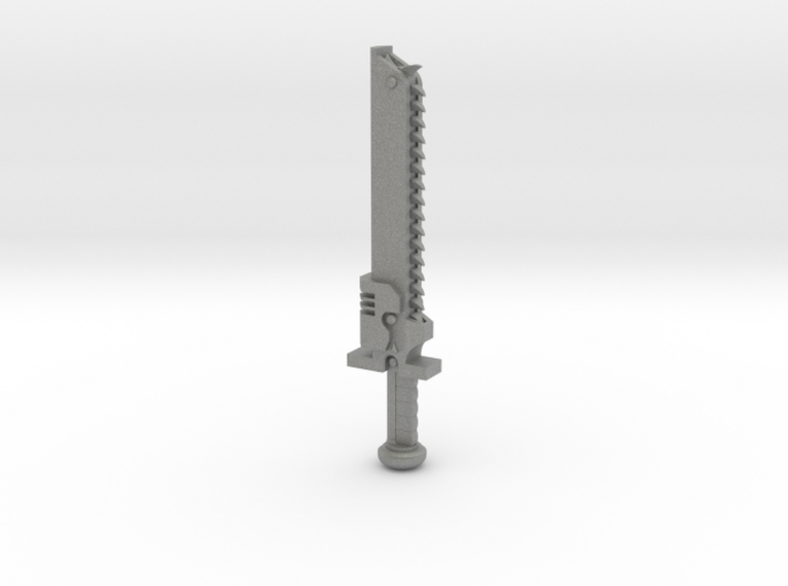 Action Figure Chainsword - Left Handed 3d printed