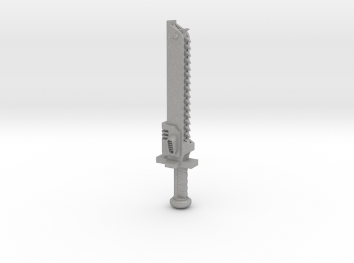 Action Figure Chainsword - Right Handed 3d printed