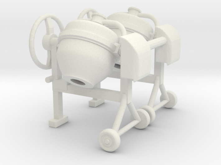 Cement mixer 02. 1:48 Scale (O)  x2 Units 3d printed 