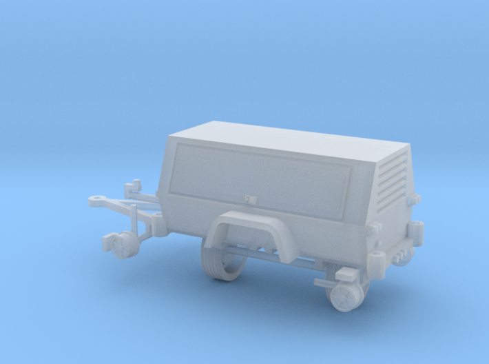 Generator Trailer With Hyrail 1-87 HO Scale 3d printed