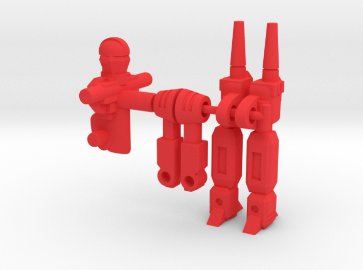 Blazer and Carlo RoGunners 3d printed Red Parts