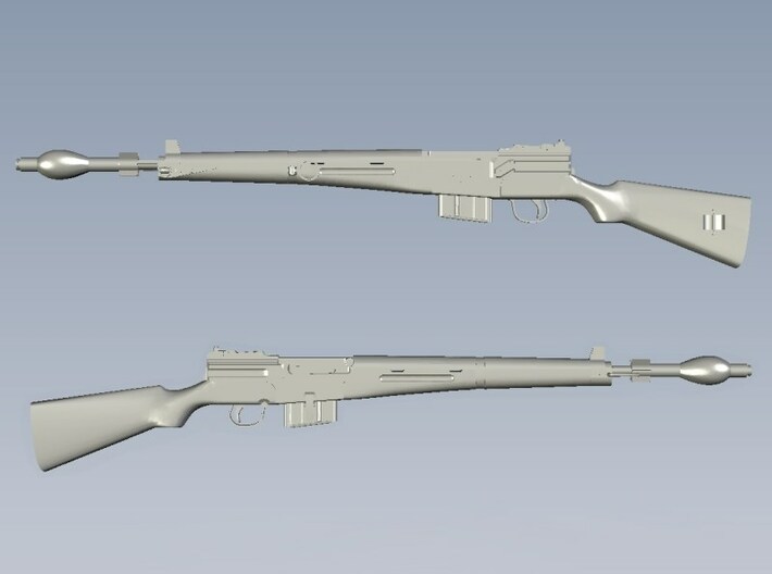 1/12 scale MAS-49 rifles & AP Mle-48 grenades x 3 3d printed 