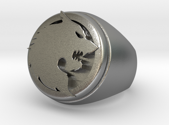 Wolf Ring Size 10 3d printed