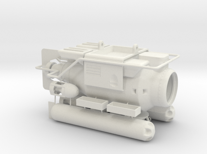 research submarine  ca. 100mm long 3d printed 