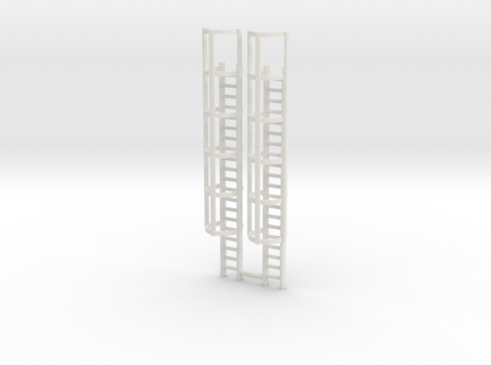 20ft Cage Ladder (x2) 1/100 3d printed