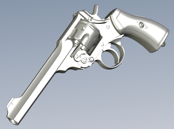 1/12 scale Webley &amp; Scott Mk VI revolver x 1 3d printed