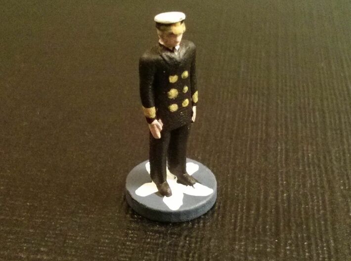 Leaders: France & Italy 3d printed Admiral dress blues. Pieces sold unpainted.