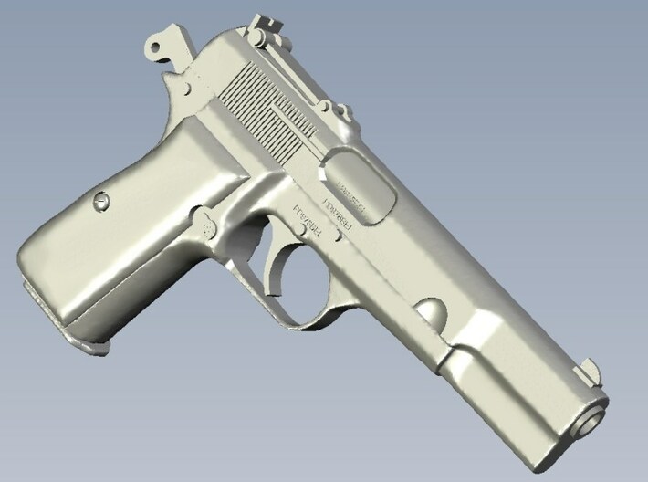 1/12 scale FN Browning Hi Power Mk I pistol B x 1 3d printed 