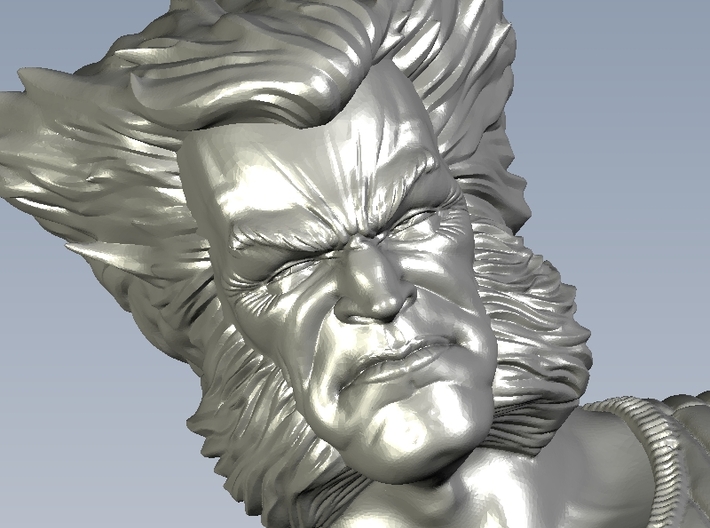 1/9 scale X-Men James 'Wolverine' Howlett bust 3d printed 