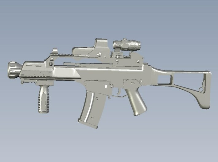 1/50 scale Heckler & Koch G-36C rifles x 5 3d printed 