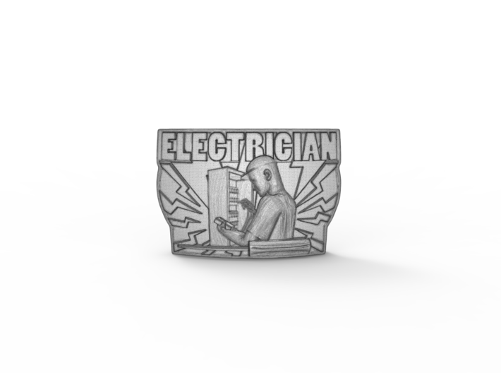 electrician badge  3d printed 