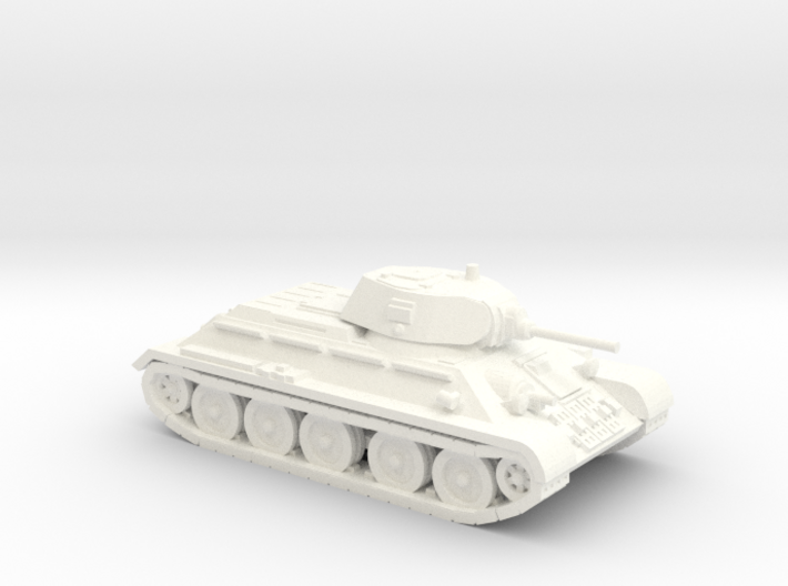 1/100 T-34 tank 1940 model (low detail) 3d printed