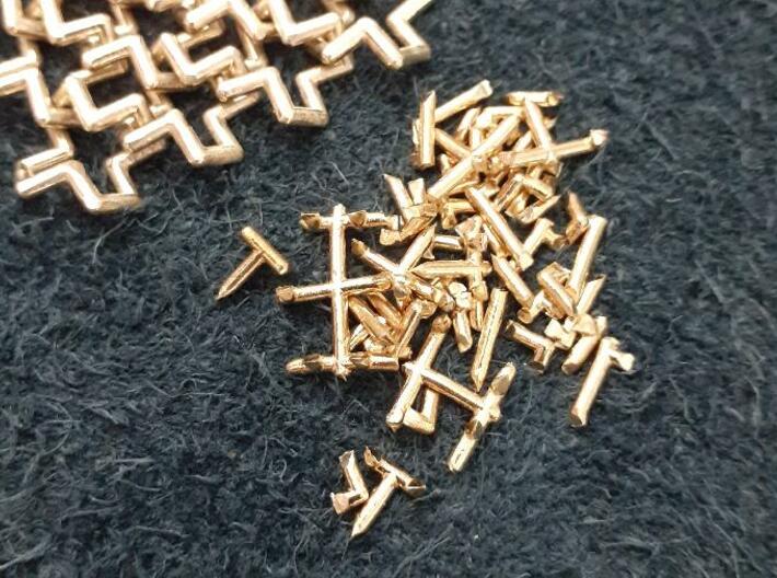 Hashtags Chainmail Pendant 3d printed support bits to be recycled
