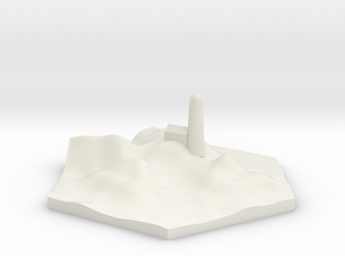 Lighthouse terrain hex tile counter 3d printed