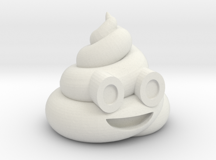 Poop emoji 3d printed