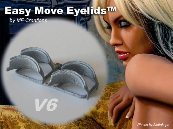 Easy Move Eyelids™ V6-2PR 3d printed