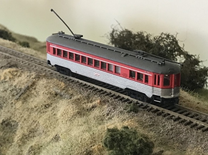 CNSM 757 Silverliner coach 3d printed Completed model by Randy Stahl