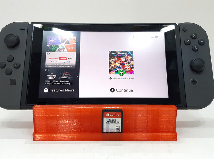 Nintendo Switch Dock with Tray & Game Rack 3d printed 