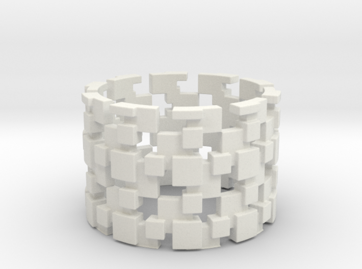 Borg Cube Ring Size 12 3d printed