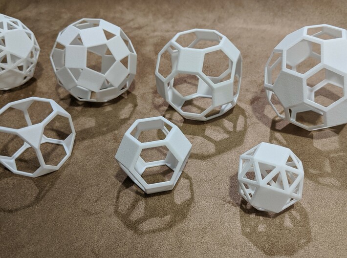 Archimedean Solids (Checkerboard) 3d printed 