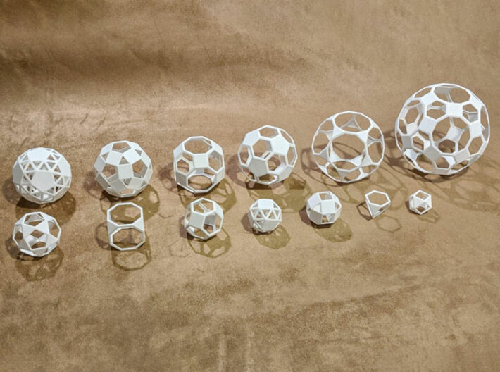 Archimedean Solids (Checkerboard) 3d printed