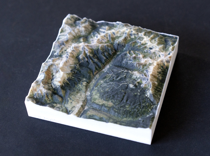 Telluride, Colorado, USA, 1:150000 Explorer 3d printed 