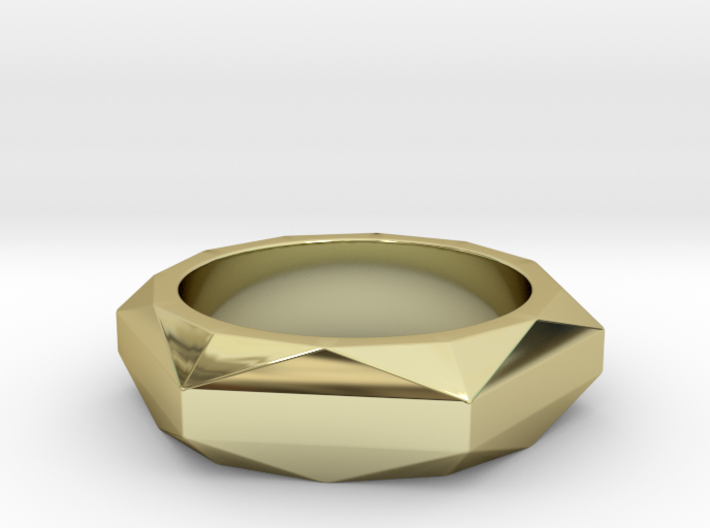 Hexagon to Dodecagon Ring 3d printed 