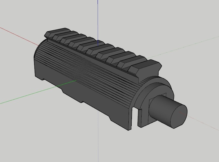 ak top cover with RIS MK3a 3d printed 