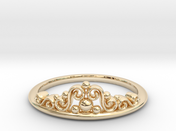 Tiara Ring 3d printed