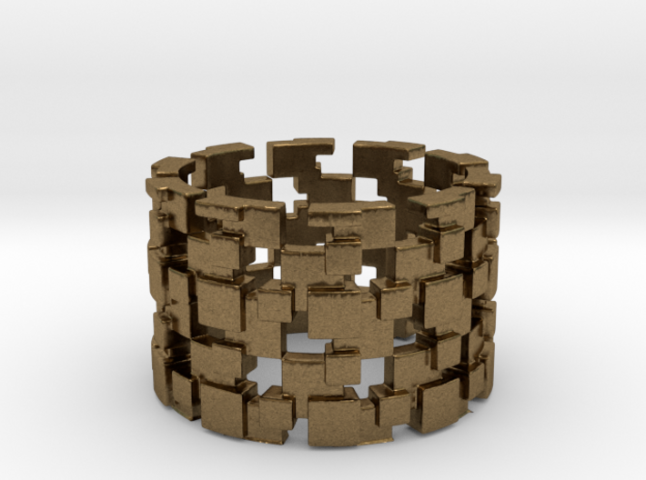 Borg Cube Ring Size 8 3d printed