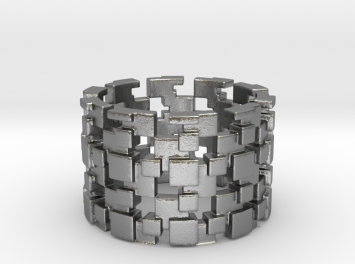 Borg Cube Ring Size 8 3d printed