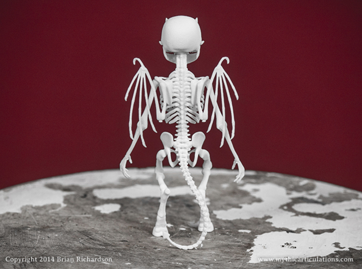 Imp Skeleton 3d printed 