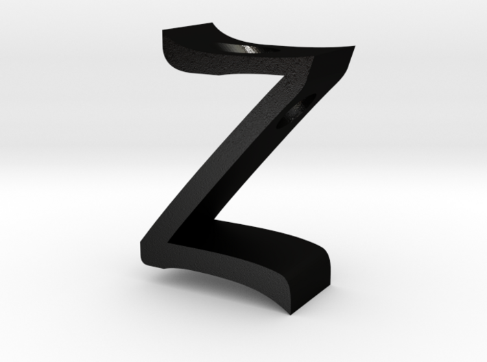 Letter Z Pendant 3d printed