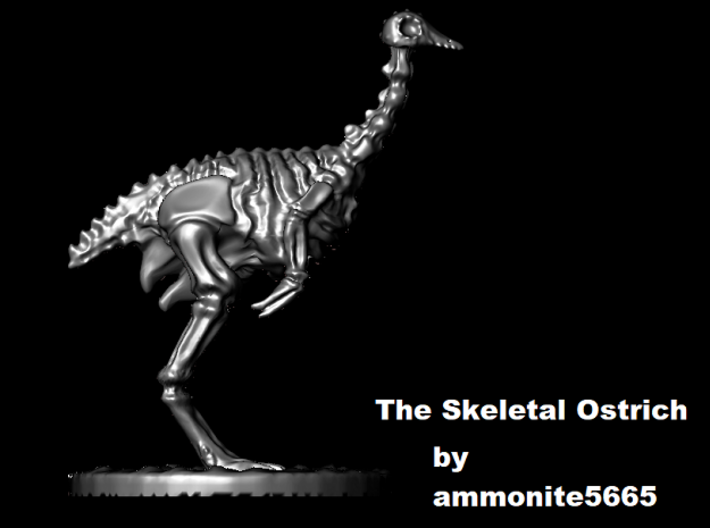 The Skeletal Ostrich 3d printed 