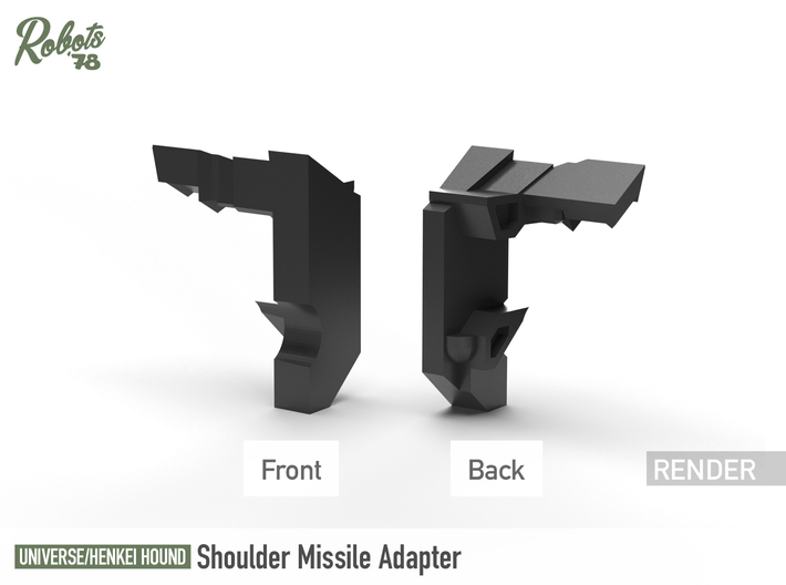 Hound Shoulder Missile Adapter 3d printed 