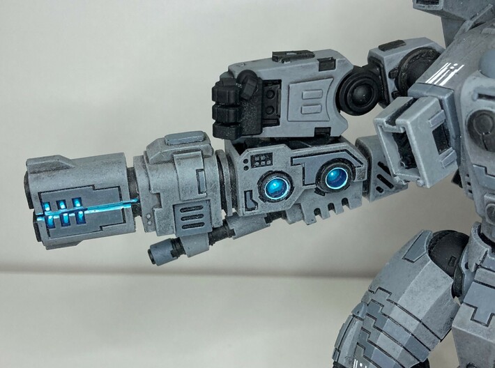Magnetize Riptide Weapon Mounts with Hands 1.0 3d printed 