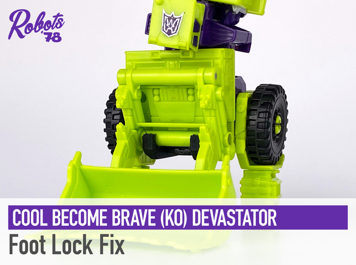CBB KO Devastator Foot Lock 3d printed